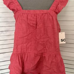 Coral Halter Top, Large 