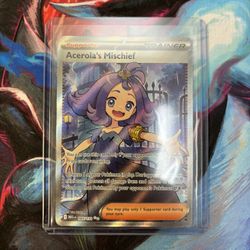 Acerola's Mischief 165/132 Me01 Full Art Trainer Holo Ultra Rare