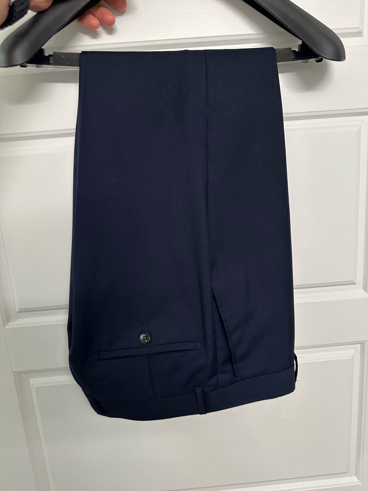 Navy Blue Suit; Jacket 40R, Vest and Pants 33-34 W ; Weddings, Graduations