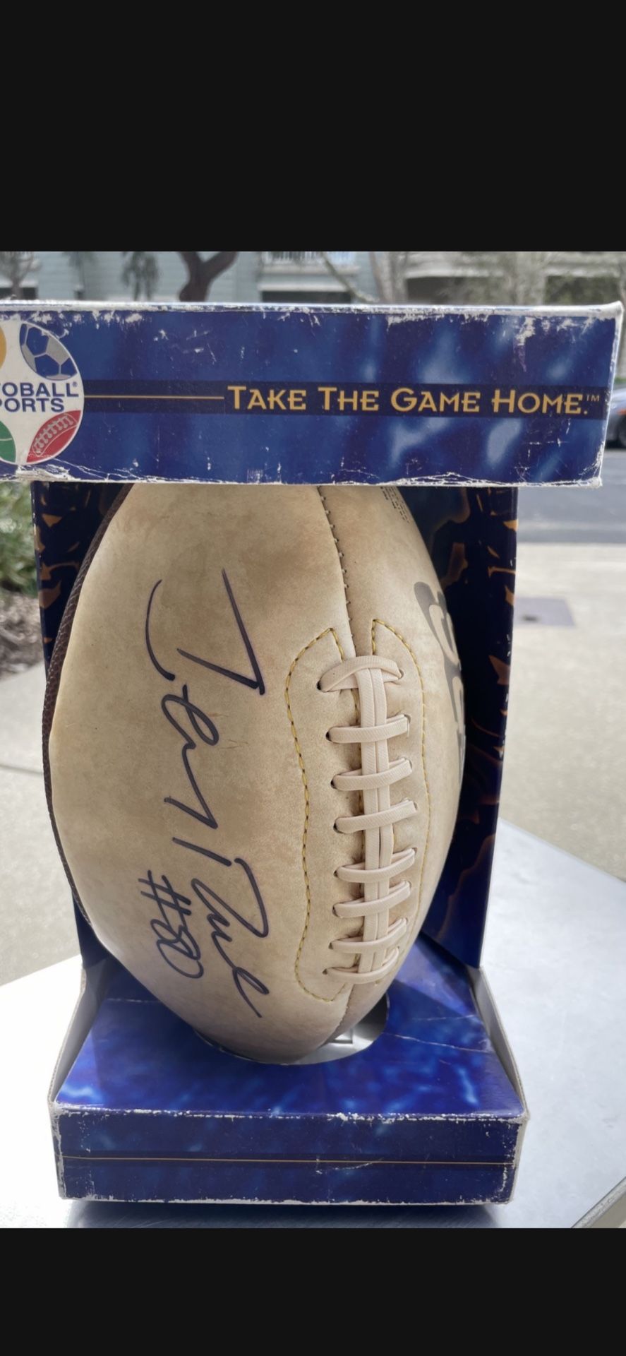 Authentic Jerry Rice autographed football