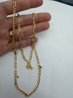 10KT Real Gold Cuban Chain
