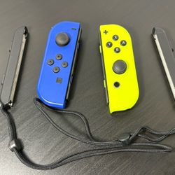 Blue And Yellow Joy-cons Slightly Used