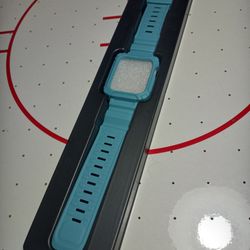 BRAND NEW! Blue Apple Watch Band With Protector Case