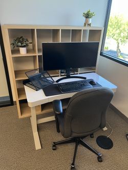 Instant Home Office: Standing Desk, Herman Miller Chair, 34" Monitor + More