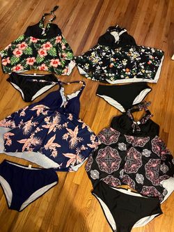 WOMENS SWIMSUIT TANKINI SETS, 3XL