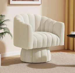 New in Box Swivel Accent Chair – 360° Barrel Chair with Armrests