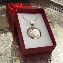 ML Perry Navajo Sterling Silver Pendant 