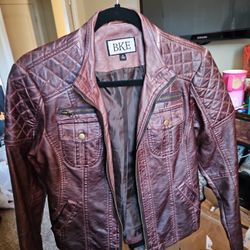 Faux Leather Jacket Size S