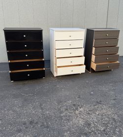 New Tall Chest 5-Drawer Dresser