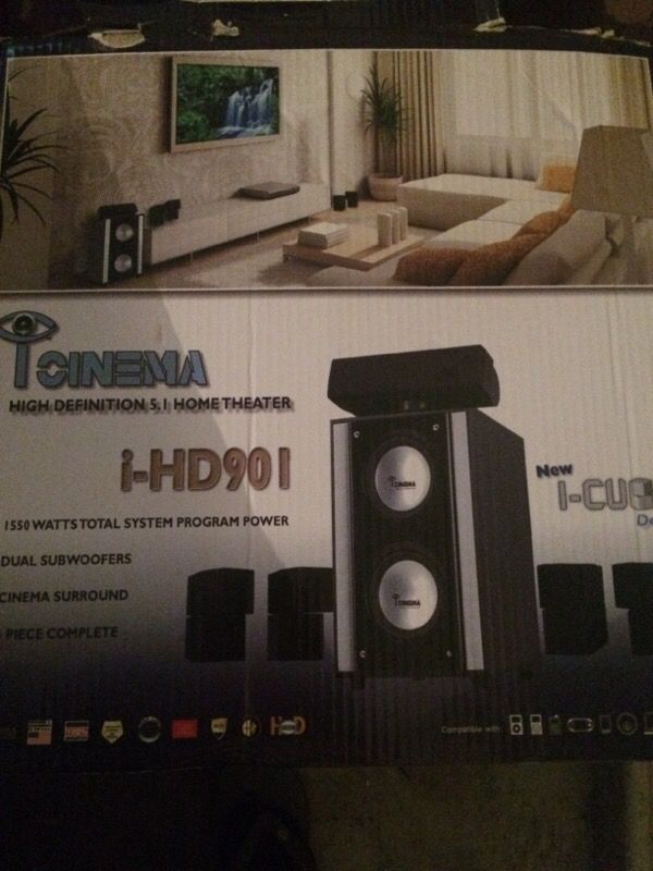 i cinema i-HD901 home theater system brand new still in box
