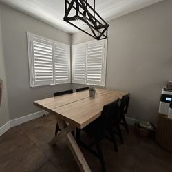 Modern Wood Kitchen Table 