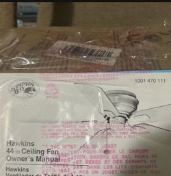 Brand New 44’ Hawkins Hampton Ceiling Fan 