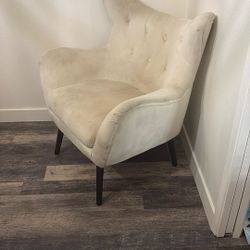 Cream Mid Century Chair 
