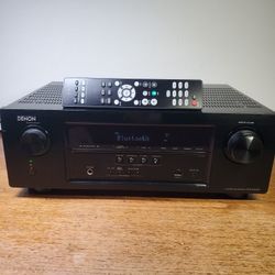 Denon Bluetooth AVR S510BT 4K AM/FM  Receiver With Remote