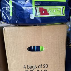 Sealed New One Case 4 Packs Total 80cts Prevail Per-fit Extra Absorbency Disposable Underwear M Medium  34”-36”