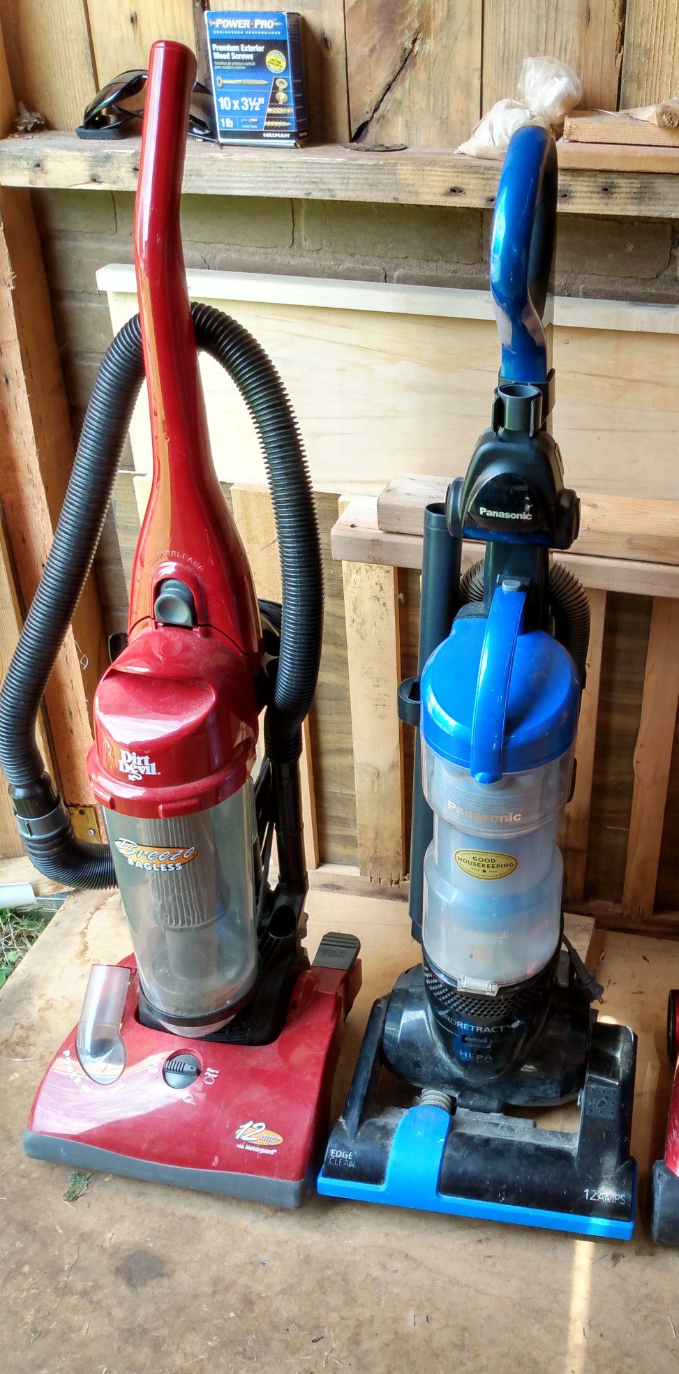 2 Vacuums, sometimes they work and sometimes they don't.