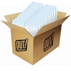 OUT! PetCare Disposable Dog Diapers Adjustable Fasteners, 18”- 25” Waist (M/L, 96ct)