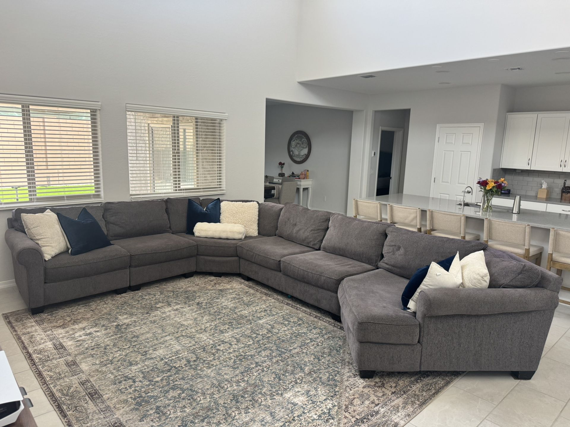 Grey Couch Modular Sectional