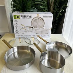 GreenPan Reserve Stainless Steel 5-piece Cookware Set