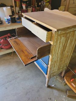 Antique Dresser With Flip Out Drawer