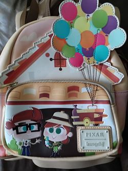 Loungefly Pixar Up Young Carl and Ellie Mini Backpack