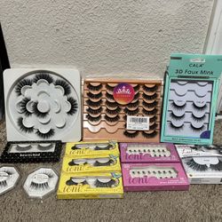 Lot of False Lashes 26 pairs + 32 individuals