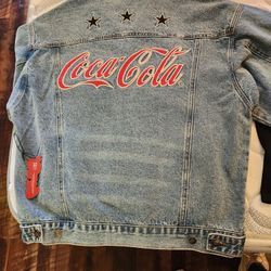 Forever 21 Coke Brand Jean Button Up Jacket