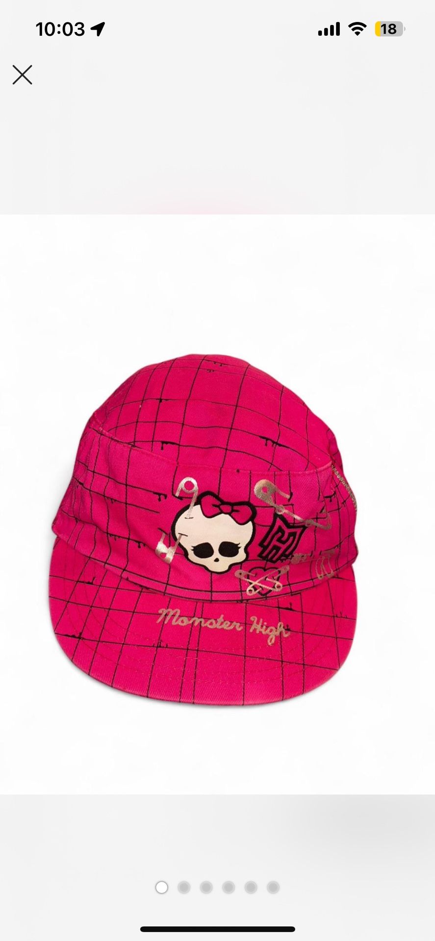 monster high baker boy hat