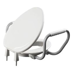 NEW Bemis E85320ARM Elongated Raised Toilet Seat with Cover, White, Unopened