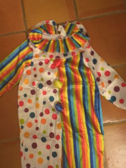 Kids clown Halloween costume