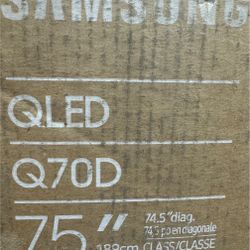 SAMSUNG 75-Inch Class QLED 4K Q70D Series Quantum HDR, Dual LED, Object Tracking Sound Lite, Q-Symphony, Motion Xcelerator Turbo+, Gaming Hub, Smart T