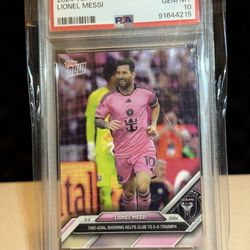 2024 Topps Now MLS #12 Lionel Messi Card GEM MT 10