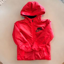 Boys Nike Hooded Windbreaker Jacket – Size 4T – Red