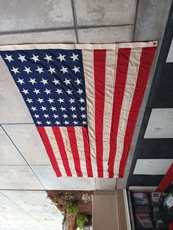 (9x5)Pre-1959ValleyForge U.S.Flag:/48Stars