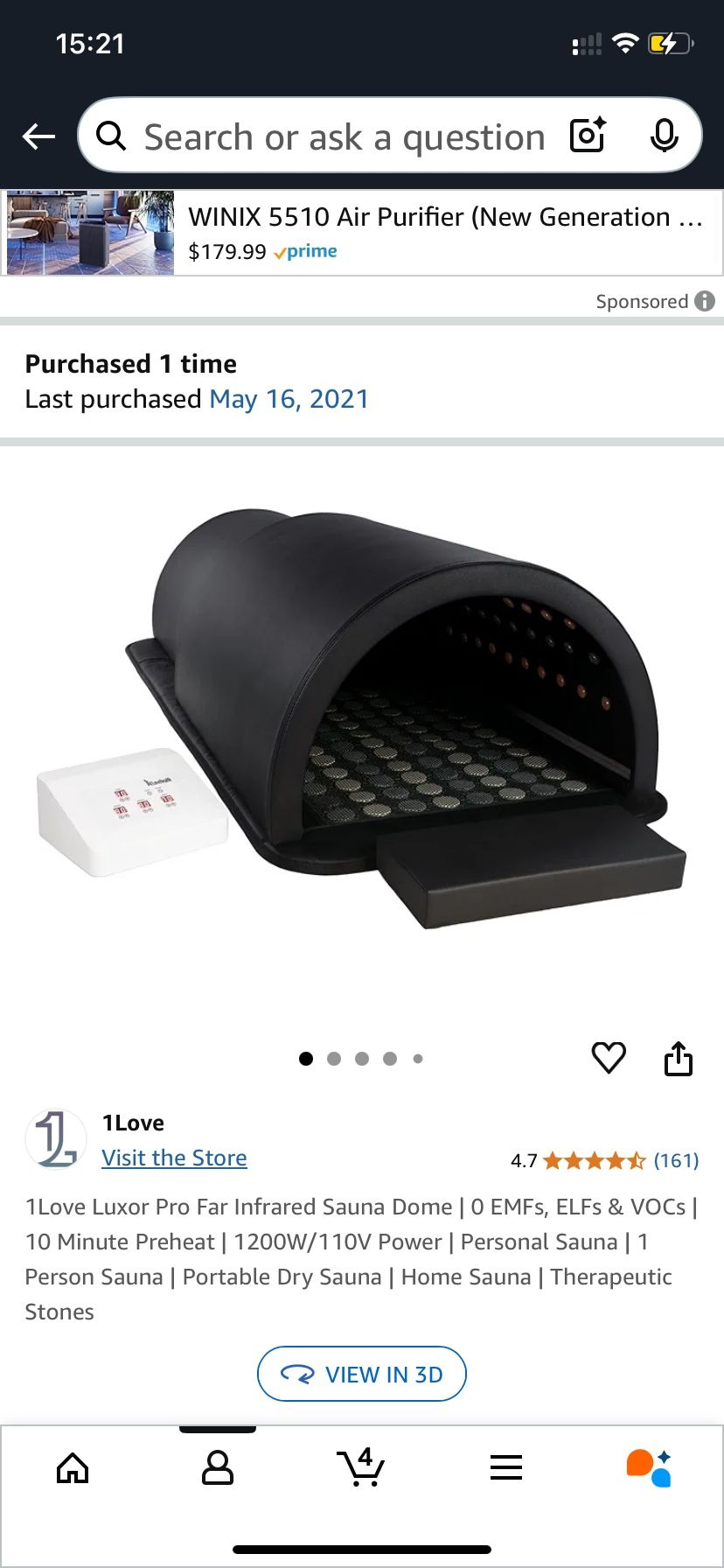 1Love Infrared Sauna Dome