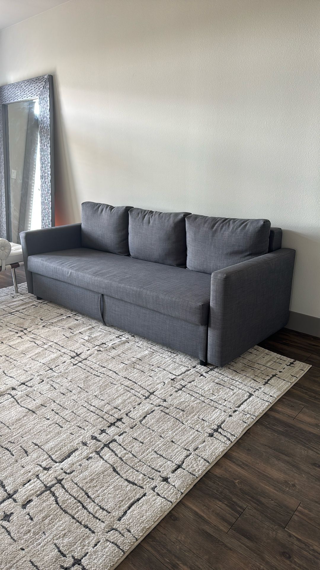 FRIHETEN Sleeper sofa Skiftebo dark gray