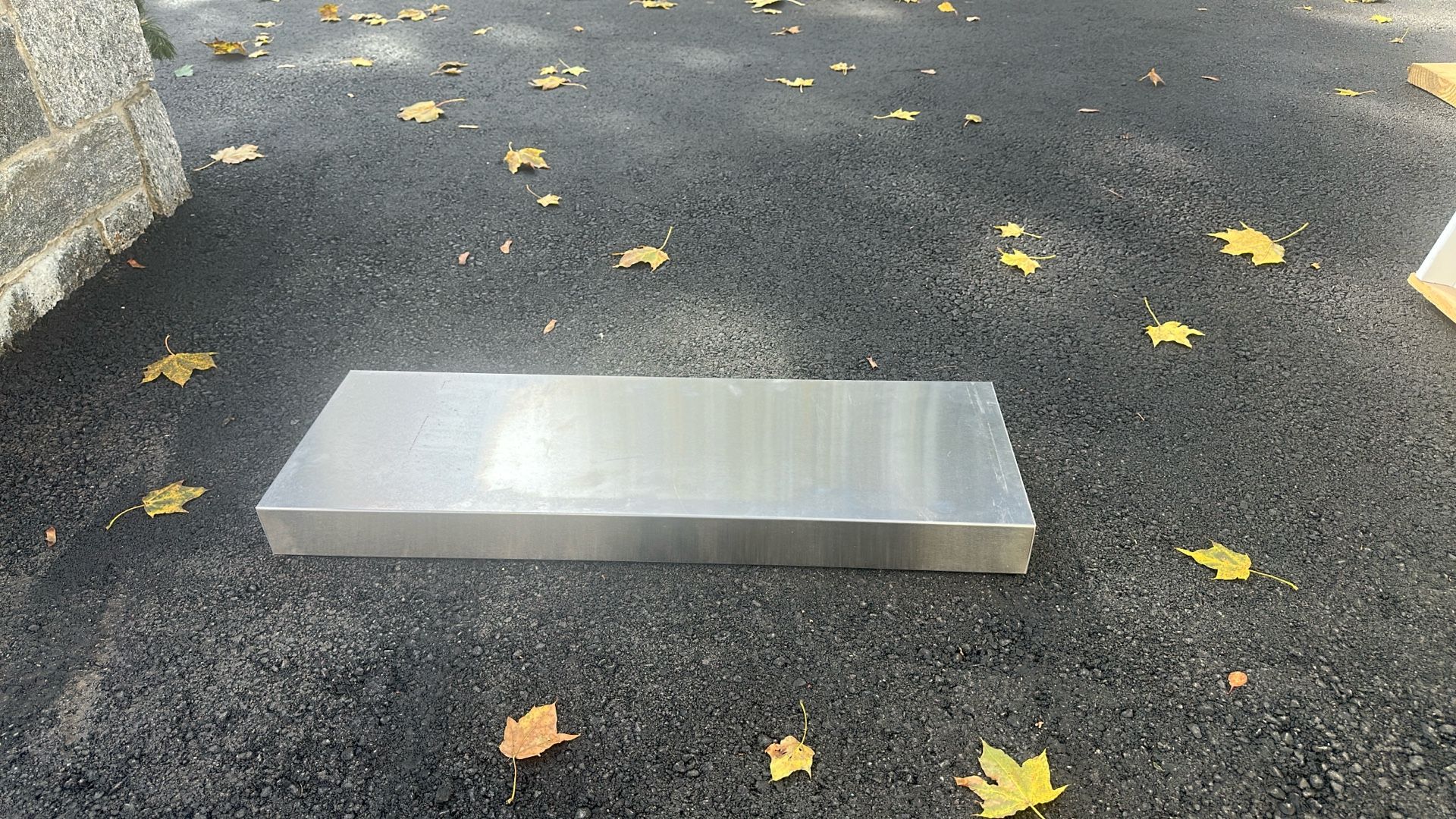 Floating Stainless Steel Shelves
