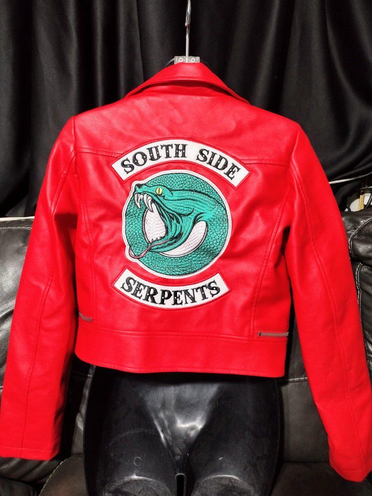 Jughead Jones Cheryl Blossom Riverdale Red Leather Southside Serpents Jacket