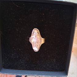 Handmade In Isreal Biblical Image Ring Vintage Adjustible Size