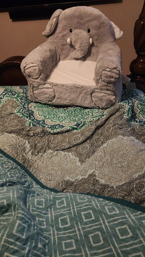 Elephant Plush Chair For Baby Or Toddler