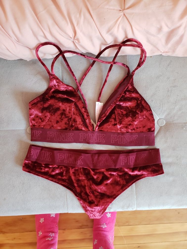 Victoria Secreat Pink Bralette and panty