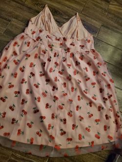 Beautiful Dress  cherries  print plussize  size 22-24  $25