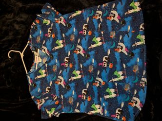 Halloween scrub top