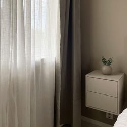 Floating Cabinets - 2 EKET Cabinets with 2 drawers each, white