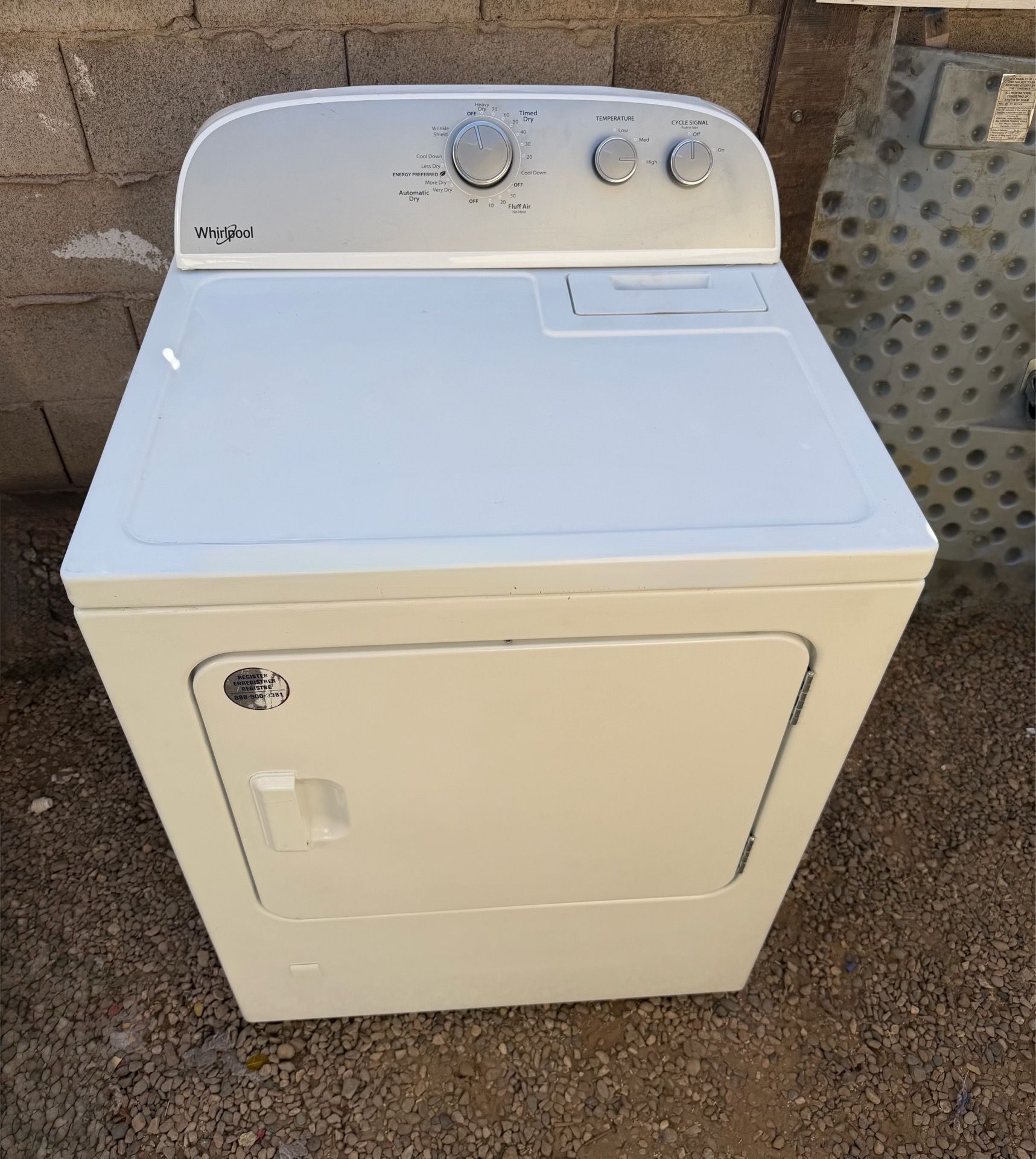 GAS DRYER WHIRLPOOL HE WORKS GREAT