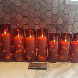 8 Flameless Candles 