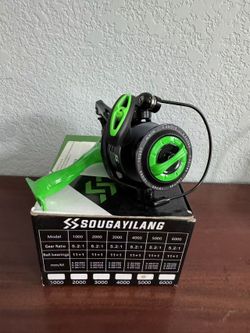 Sougayilang Fishing Reel, 5.2:1 High Speed Spinning Reel, Lightweight 11+1BB Ultra Smooth For Saltwater Or Freshwater ,model 5000