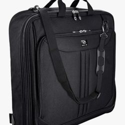 Zegur Premium Suit Garment Bag Carry On - Hangs 4 Suits - Travel & Business with Shoulder Strap and Laptop Compartment