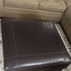 Leather Ottoman Coffee Table 