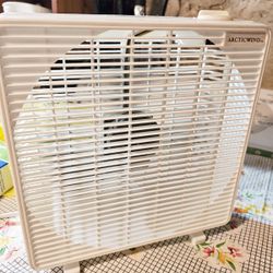 Barely used 10x10 white 3 speed fan.